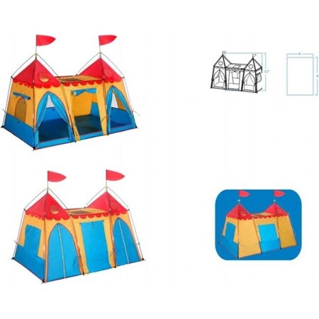 Giga Tents Gigatent CT 004 Fantasy Palace Play Tent 6 x 4 x 48 Height CT 004